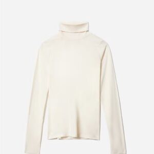 NWT Everlane Organic Cotton Turtleneck, Canvas (off-white), Medium